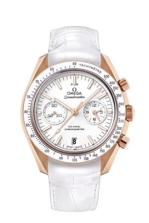 Omega Speedmaster Moonwatch Co-Axial Orange Gold / White